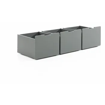 Sertare pentru sub pat de copii gri 3 buc. Pino - Vipack imagine