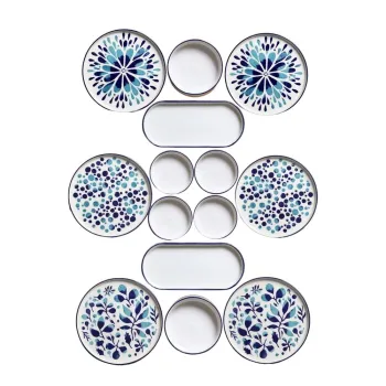 Serviciu de masa 14 buc. din ceramica - Hermia imagine