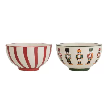 Set 2 boluri de Craciun din gresie Bloomingville Jolly imagine