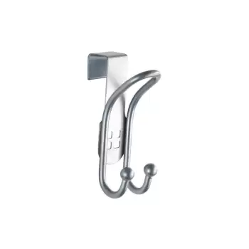 Set 2 carlige suspendate pentru usa Wenko Door Hook, argintiu imagine
