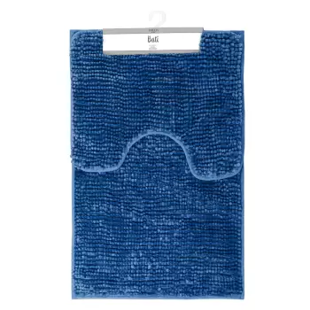 Set 2 covorase de baie AmeliaHome Bati, albastru inchis imagine