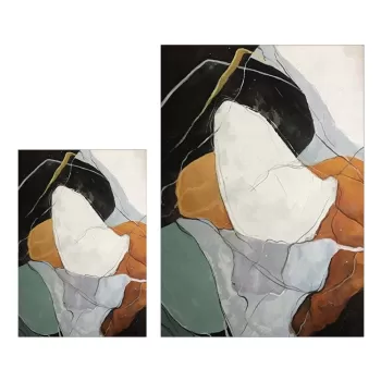 Set 2 covorase de baie Mila Home Post Modern Art, multicolor imagine