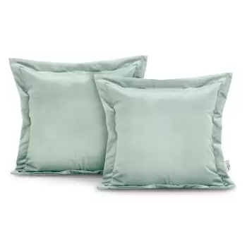 Set 2 fete de perna AmeliaHome Side, 45 x 45 cm, verde menta imagine