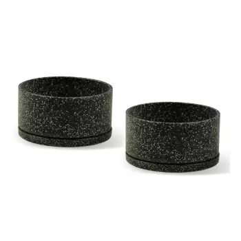 Set 2 ghivece Bonami Selection Terrazzo, negru imagine