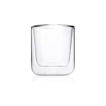 Set 2 pahare pentru cafea din sticla dubla termorezistenta Blomus Nero, 200 ml imagine