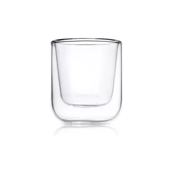 Set 2 pahare pentru espresso din sticla dubla termorezistenta Blomus Nero, 80 ml imagine