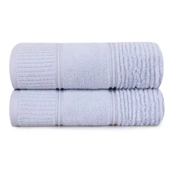 Set 2 prosoape din bumbac Foutastic Daniela, 50 x 90 cm, albastru deschis imagine