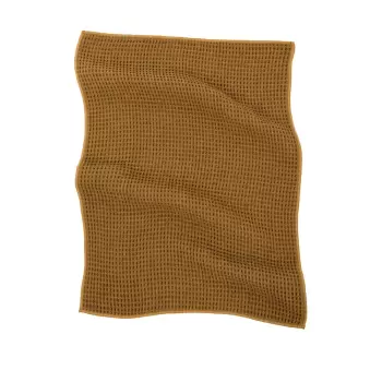 Set 2 prosoape din microfibra pentru bucatarie Tiseco Home Studio, 60 x 40 cm, maro - portocaliu imagine