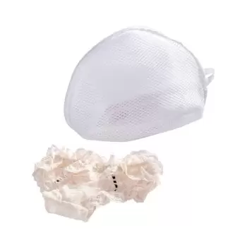 Set 2 saculeti pentru spalat lenjerie intima Wenko, alb imagine