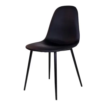 Set 2 scaune cu picioare negre House Nordic Stockholm, negru imagine