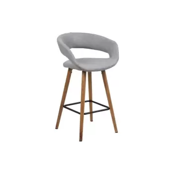 Set 2 scaune de bar Actona Gill, gri imagine