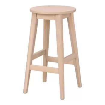 Set 2 scaune de bar din lemn de stejar in culoare naturala 65 cm Austin - Rowico imagine