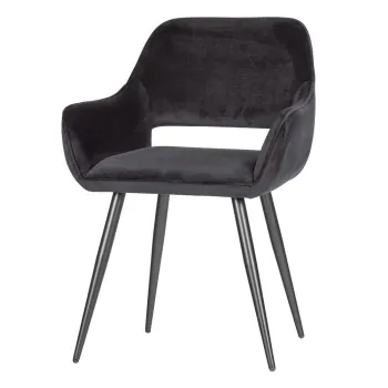 Set 2 scaune WOOOD Jelle, negru imagine