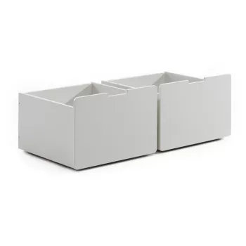 Set 2 sertare de depozitare pentru pat Vipack Pino, alb imagine