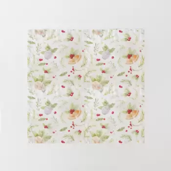 Set 2 servetele din in pentru Craciun Linen Tales Merry, 40 x 40 cm imagine