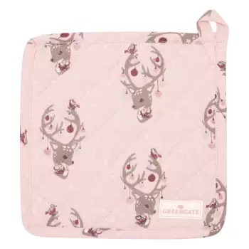 Set 2 suporturi de bucatarie din bumbac Green Gate Dina, roz imagine