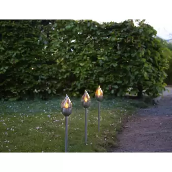 Set 3 decoratiuni luminoase pentru exterior cu LED Star Trading Olympus, inaltime 40 cm imagine