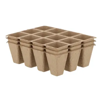 Set 3 ghivece pentru rasaduri Esschert Design Eco, 16,3 x 12,3 cm imagine