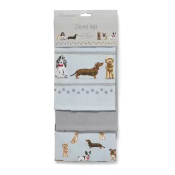 Set 3 prosoape de bucatarie Cooksmart (R) Curious Dogs imagine