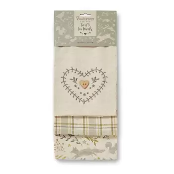 Set 3 prosoape de bucatarie Cooksmart Woodland imagine