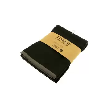 Set 3 prosoape de bumbac Tiseco Home Studio, 50 x 70 cm, negru imagine