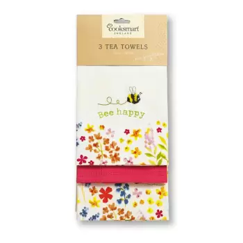 Set 3 prosoape pentru bucatarie Cooksmart Bee Happy imagine