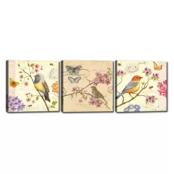 Set 3 tablouri Tablo Center Birds imagine