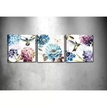 Set 3 tablouri Tablo Center Hummingbird imagine