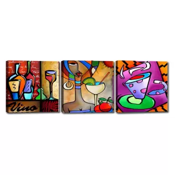 Set 3 tablouri Tablo Center Vino imagine