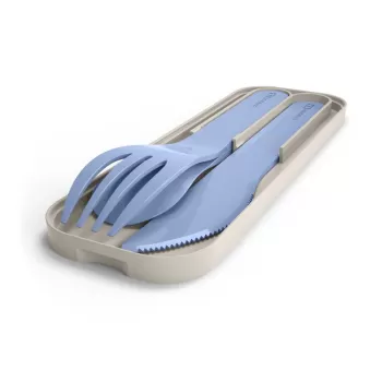 Set 3 tacamuri pentru calatorie Monbento Pocket, albastru imagine