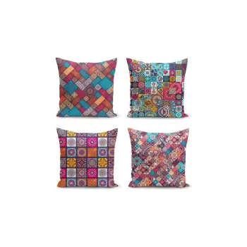 Set 4 fete de perna Minimalist Cushion Covers Fearie, 45 x 45 cm imagine