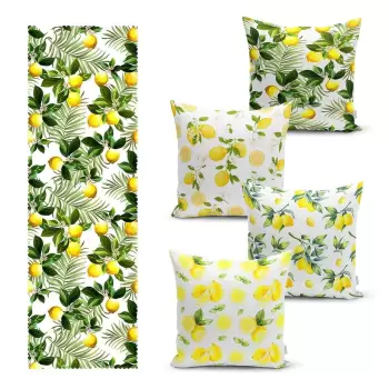 Set 4 fete de perna si napron din amestec de bumbac Minimalist Home World imagine