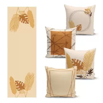 Set 4 fete de perna si napron din amestec de bumbac Minimalist Home World imagine