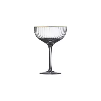 Set 4 pahare pentru cocktail Lyngby Glas Palermo, 315 ml, auriu imagine