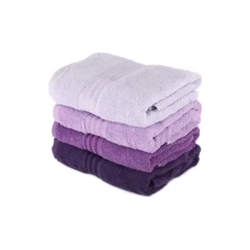 Set 4 prosoape baie Foutastic Violet, 70 x 140 cm, violet imagine