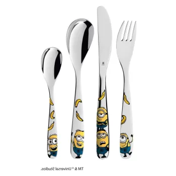 Set 4 tacamuri din otel inoxidabil pentru copii WMF Minions imagine