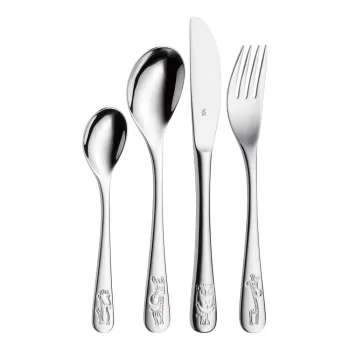 Set 4 tacamuri din otel inoxidabil pentru copii WMF Safari imagine