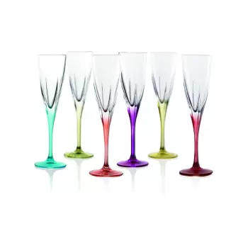 Set 6 pahare pentru vin spumant RCR Cristalleria Italiana Gemma imagine