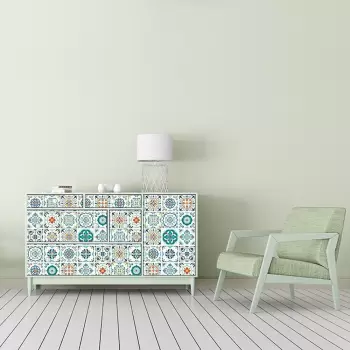 Set 60 autocolante pentru mobila Ambiance Neo, 10 x 10 cm imagine