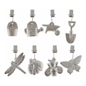 Set 8 agatatoare pentru fata de masa Esschert Design Garden imagine