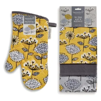 Set cu prosoape si manusa de bucatarie 4 buc. Retro Meadow - Cooksmart (R) imagine