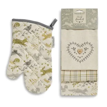 Set cu prosoape si manusa de bucatarie 4 buc. Woodland - Cooksmart (R) imagine