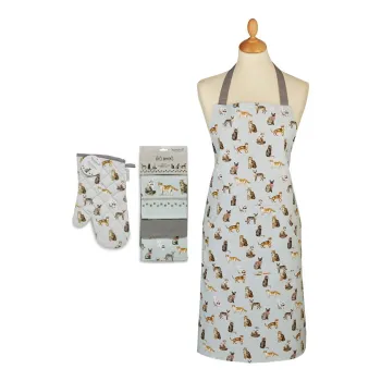 Set cu prosoape, sort si manusa de bucatarie 5 buc. Curious Cats - Cooksmart (R) imagine