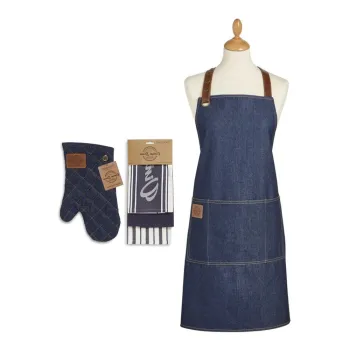 Set cu prosoape, sort si manusa de bucatarie 5 buc. Oxford Denim - Cooksmart (R) imagine