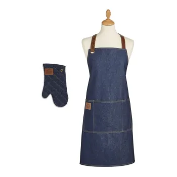 Set cu sort si manusa de bucatarie 2 buc. Oxford Denim - Cooksmart (R) imagine