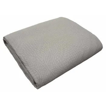 Set cuvertura si fata de perna gri din microfibra 240x260 cm Romane - douceur d'interieur imagine