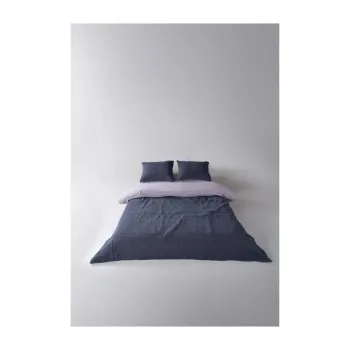 Set cuvertura si fata de perna gri inchis din jacquard 180x240 cm Jacquard - Mila Home Luxury imagine