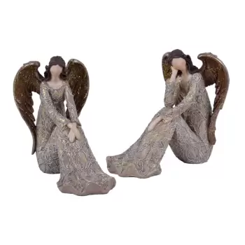 Set de 2 figurine de Craciun Ego Dekor Angel Bea imagine
