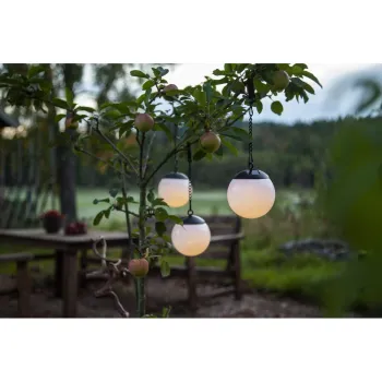 Set de 3 decoratiuni luminoase de exterior Star Trading Globus, o 10 cm imagine