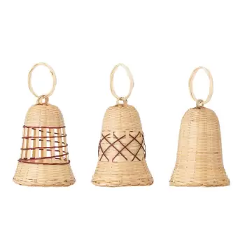 Set de 3 decoratiuni suspendate din bambus Bloomingville Akon imagine